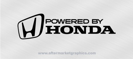 Powered By Honda Wacky Decal